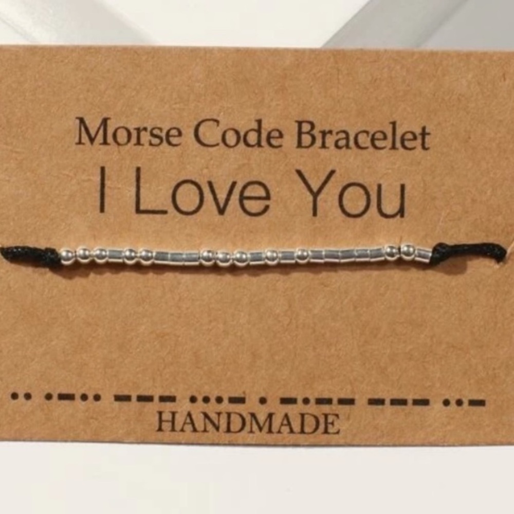 I Love You Morse Code Bracelet